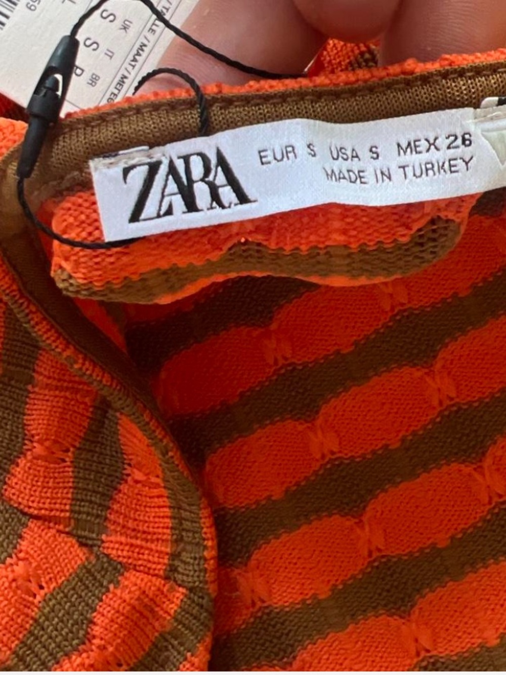 Zara orange and brown halter neck maxi dress - Picture 5 of 5